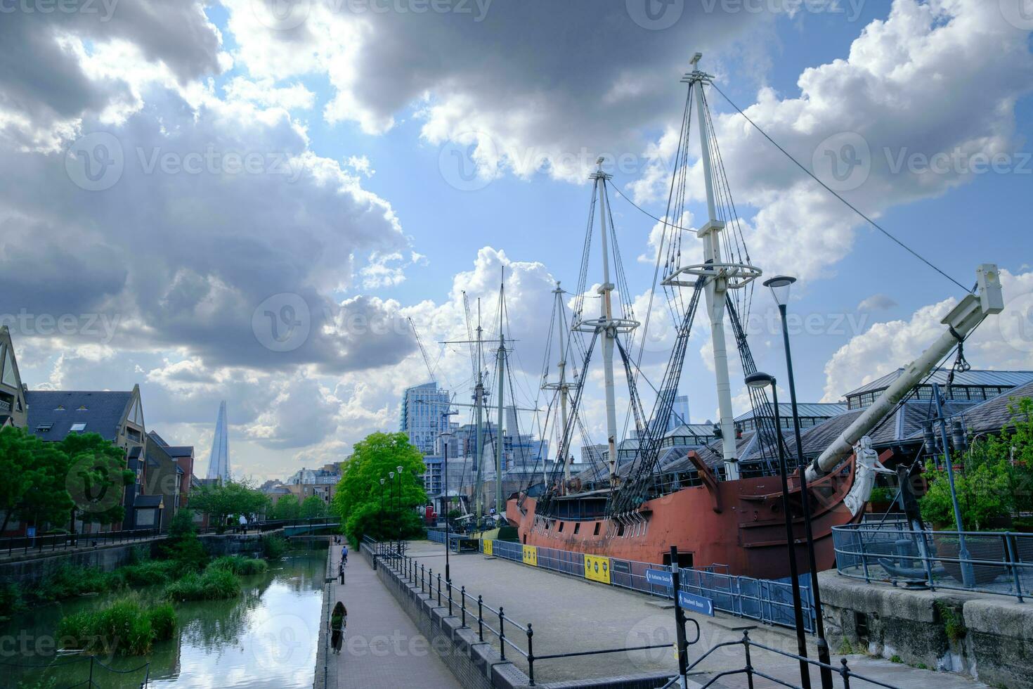 Tobacco Dock and Ornamental Canal Path, Wapping, London photo