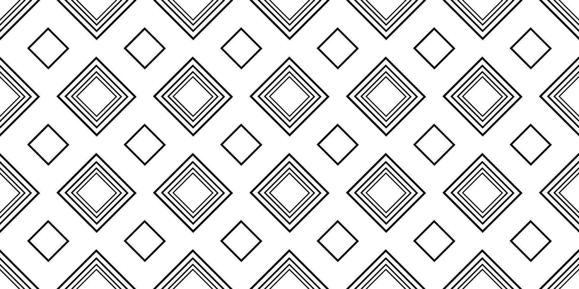 black and white diamond rhombus seamless pattern vector