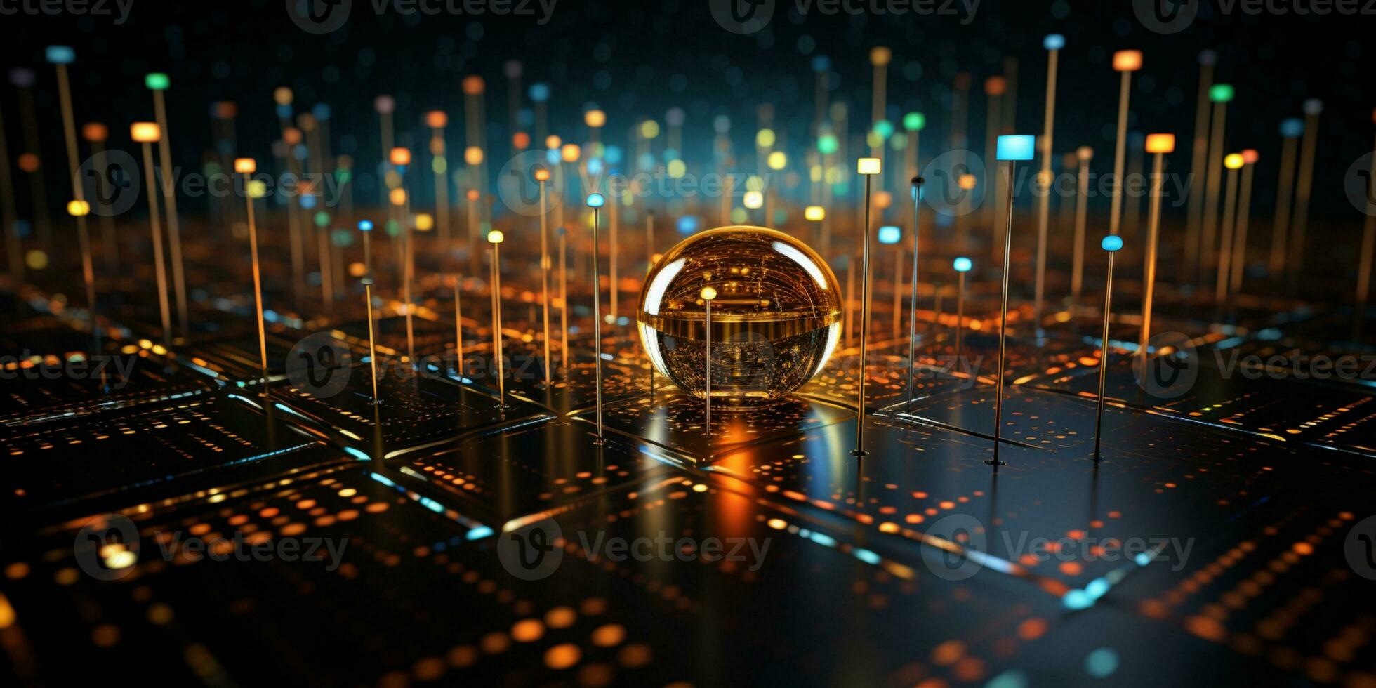 Data Visualization, Close up Technology Digitalization, Optimization of High-Tech Electronics, Data mining, artificial intelligence, business analytics, AI Generative photo