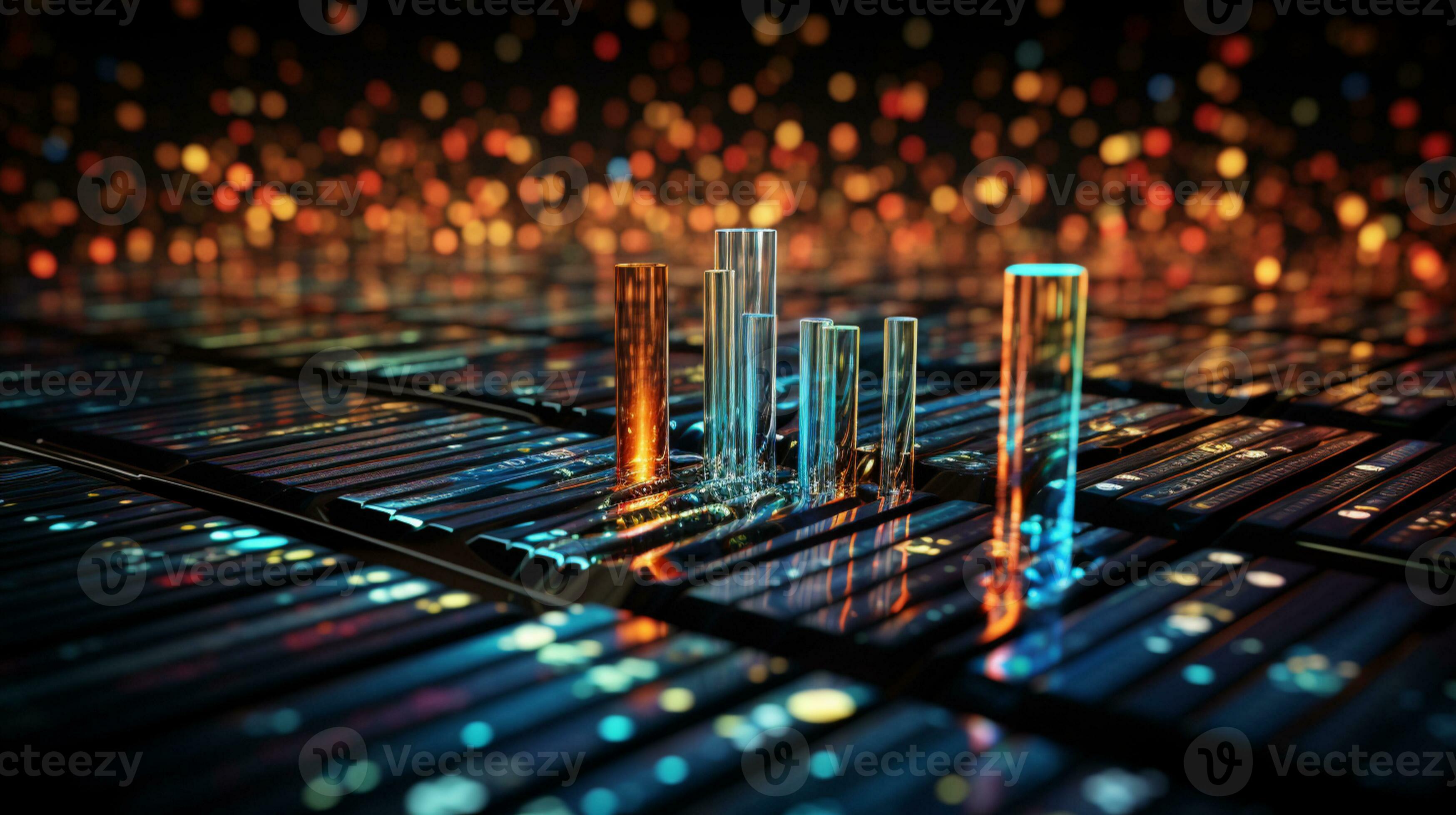 Data Visualization, Close up Technology Digitalization, Optimization of ...