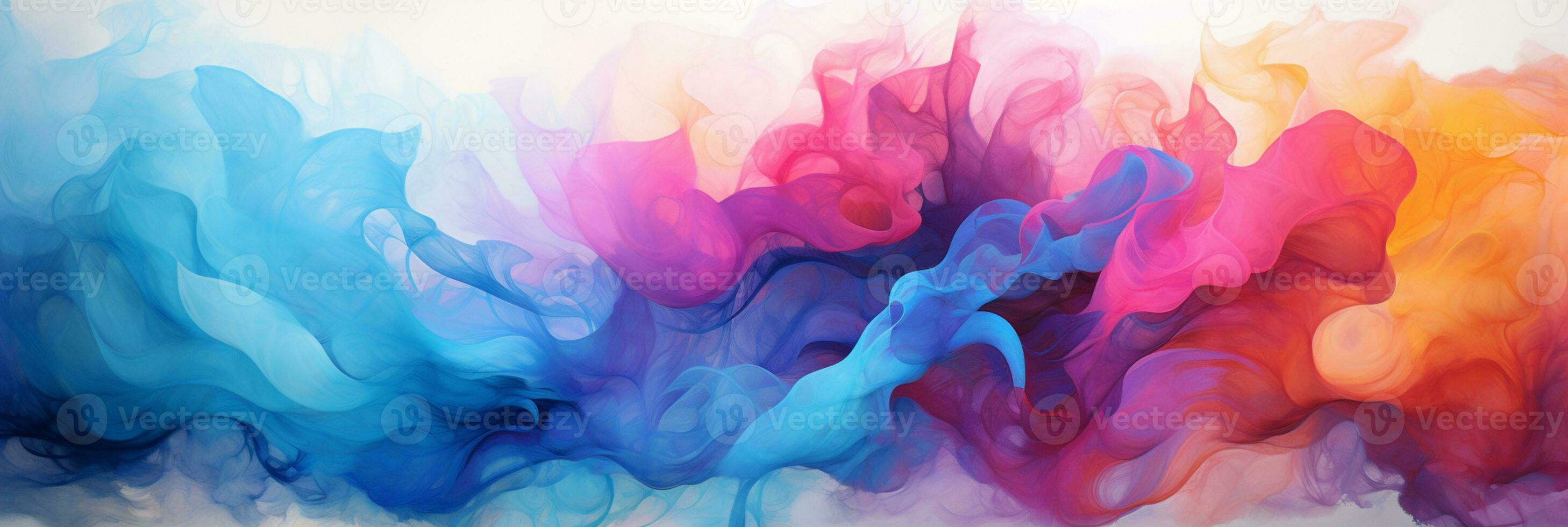 Abstract colorful Graphic motion on background, creative waves of gradient color smoke and liquid, AI Generative photo