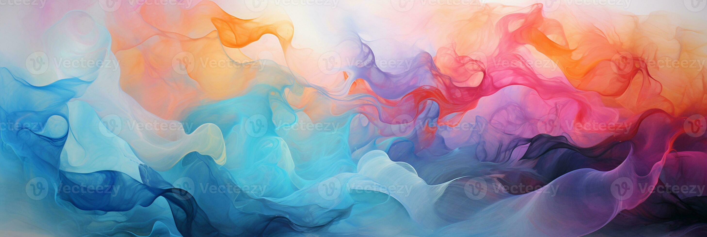 Abstract colorful Graphic motion on background, creative waves of gradient color smoke and liquid, AI Generative photo