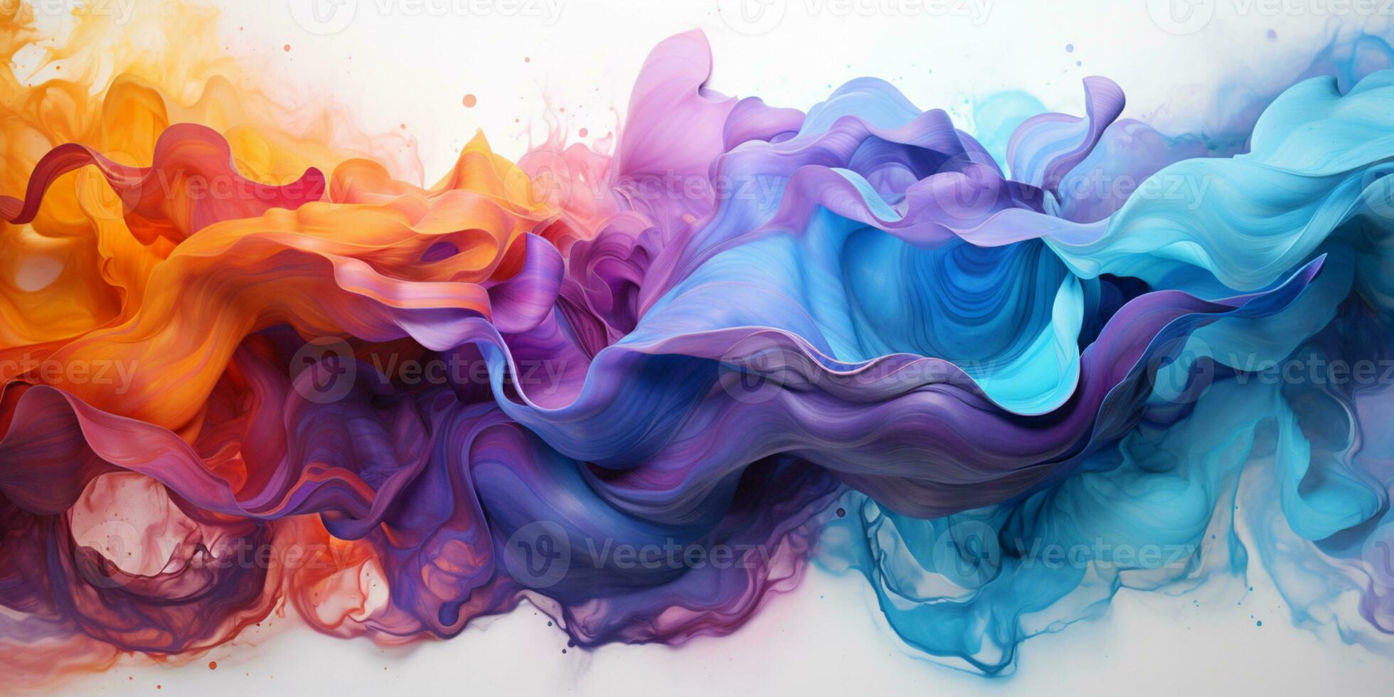 Abstract colorful Graphic motion on background, creative waves of gradient color smoke and liquid, AI Generative photo