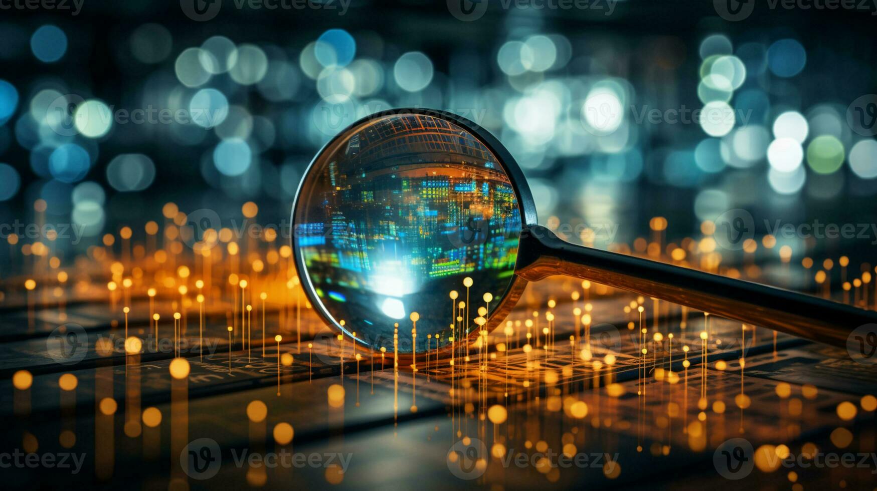 Data Visualization, Close up Technology Digitalization, Optimization of High-Tech Electronics, Data mining, artificial intelligence, business analytics, AI Generative photo