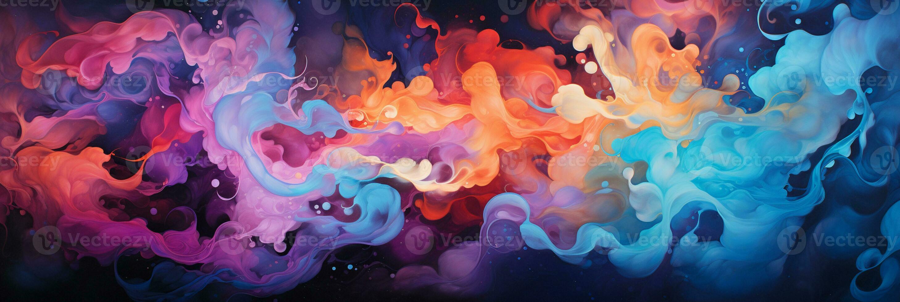 Abstract colorful Graphic motion on background, creative waves of gradient color smoke and liquid, AI Generative photo