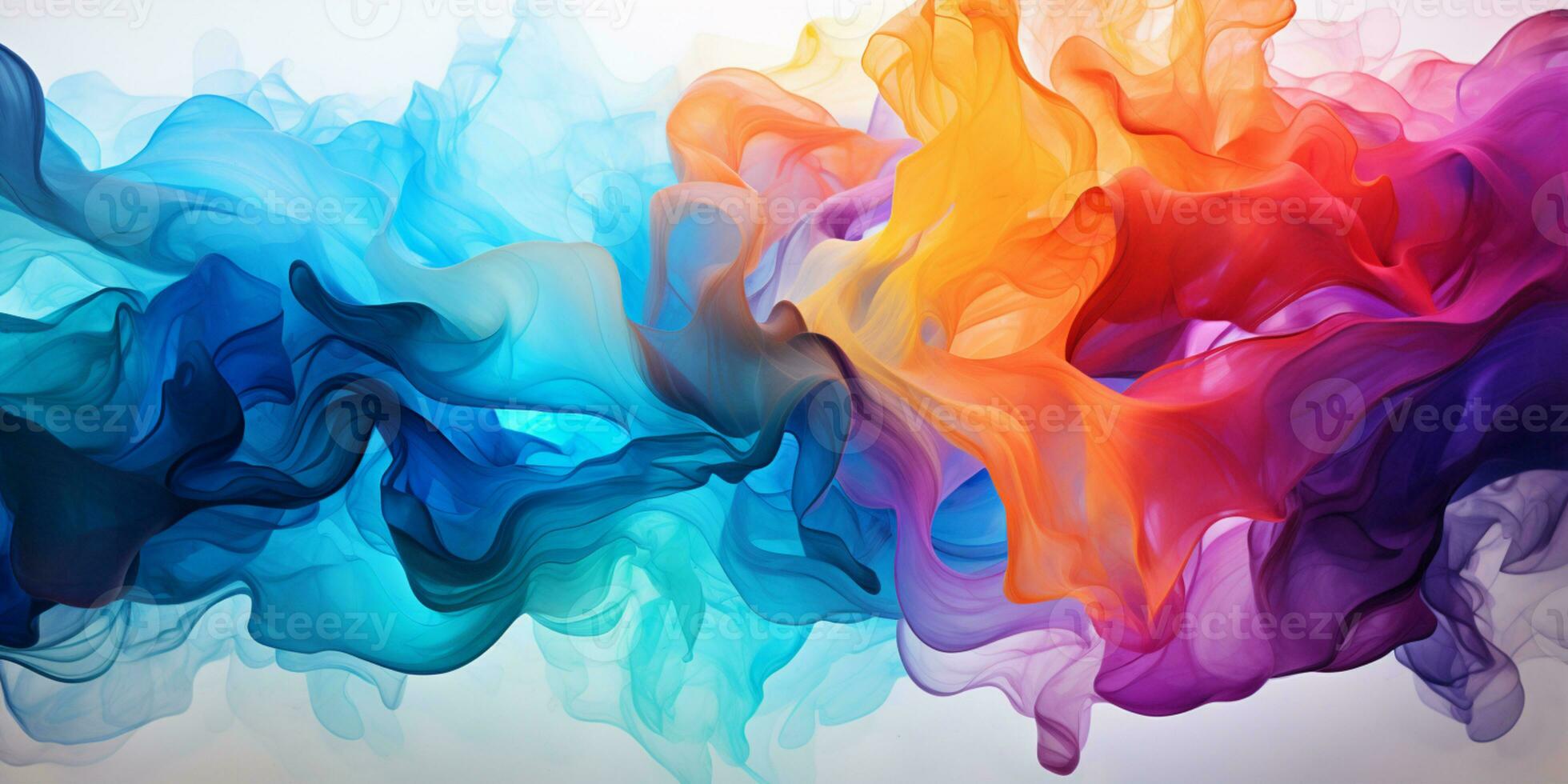 Abstract colorful Graphic motion on background, creative waves of gradient color smoke and liquid, AI Generative photo