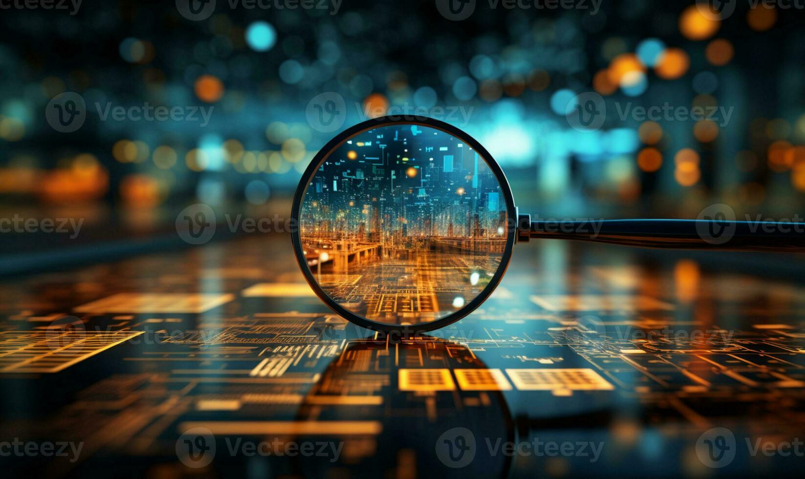 Data Visualization, Close up Technology Digitalization, Optimization of High-Tech Electronics, Data mining, artificial intelligence, business analytics, AI Generative photo
