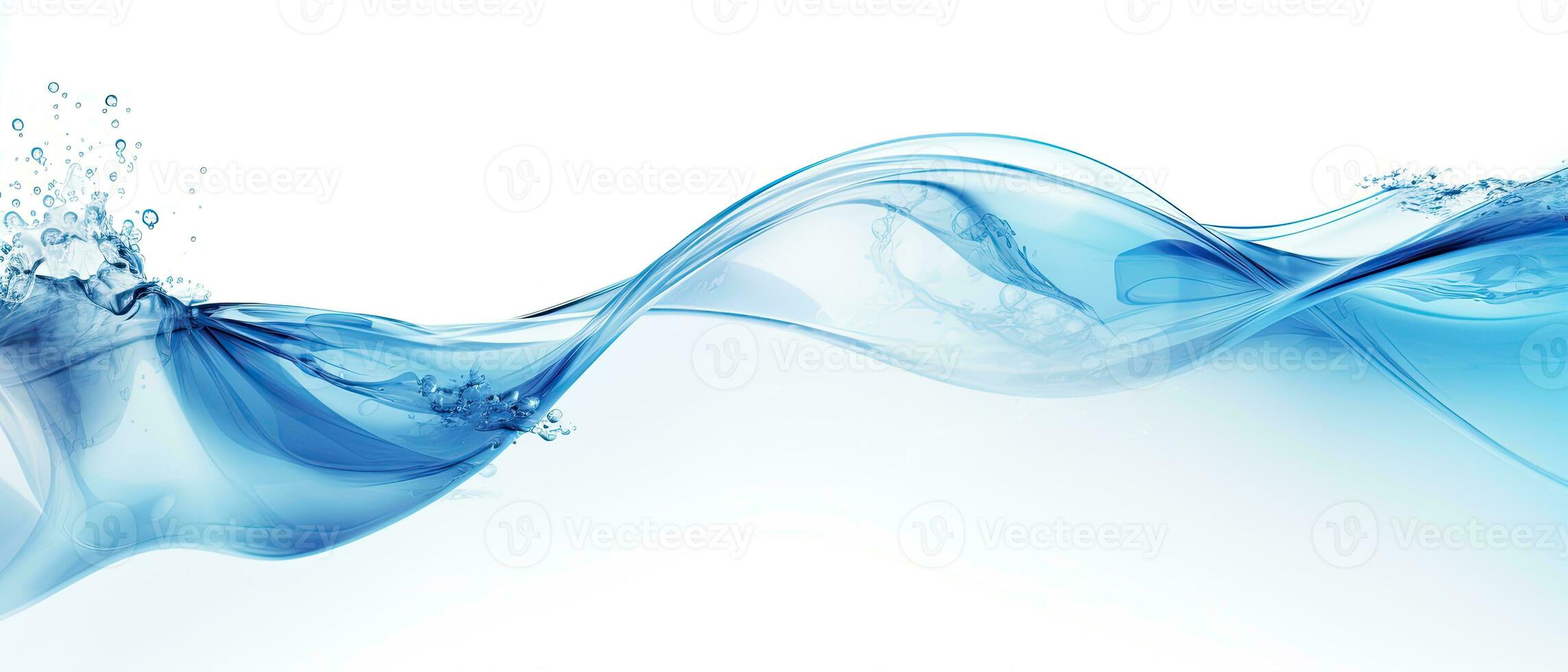 Water wave background, AI generated photo