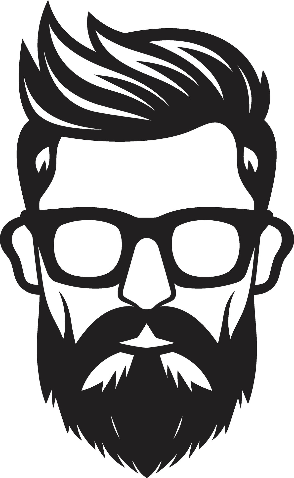 Retro Revival Monochromatic Vector Depiction of Urban Trend Trendy
