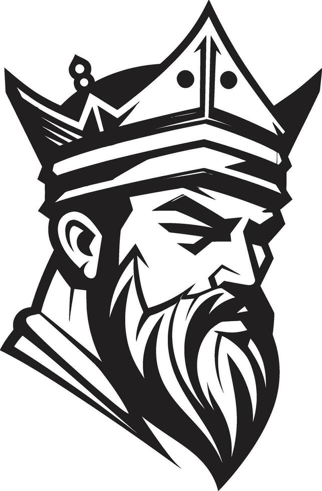Imperial Presence Black Vector Tribute to the Kings Aura Regal Elegance Monochrome Vector Showcasing Noble Grace
