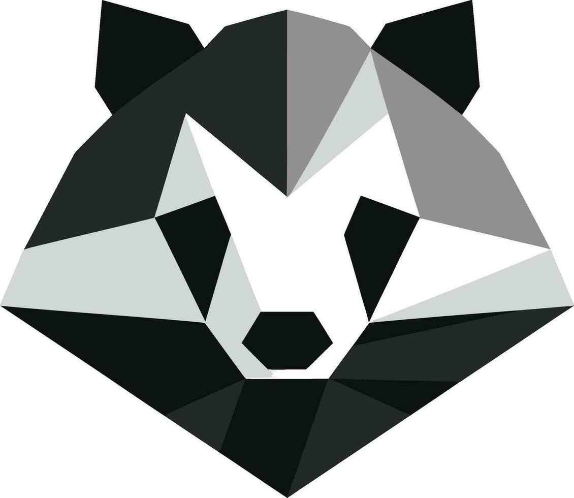 Shadowed Badger Design Badger Leader Symbol vector