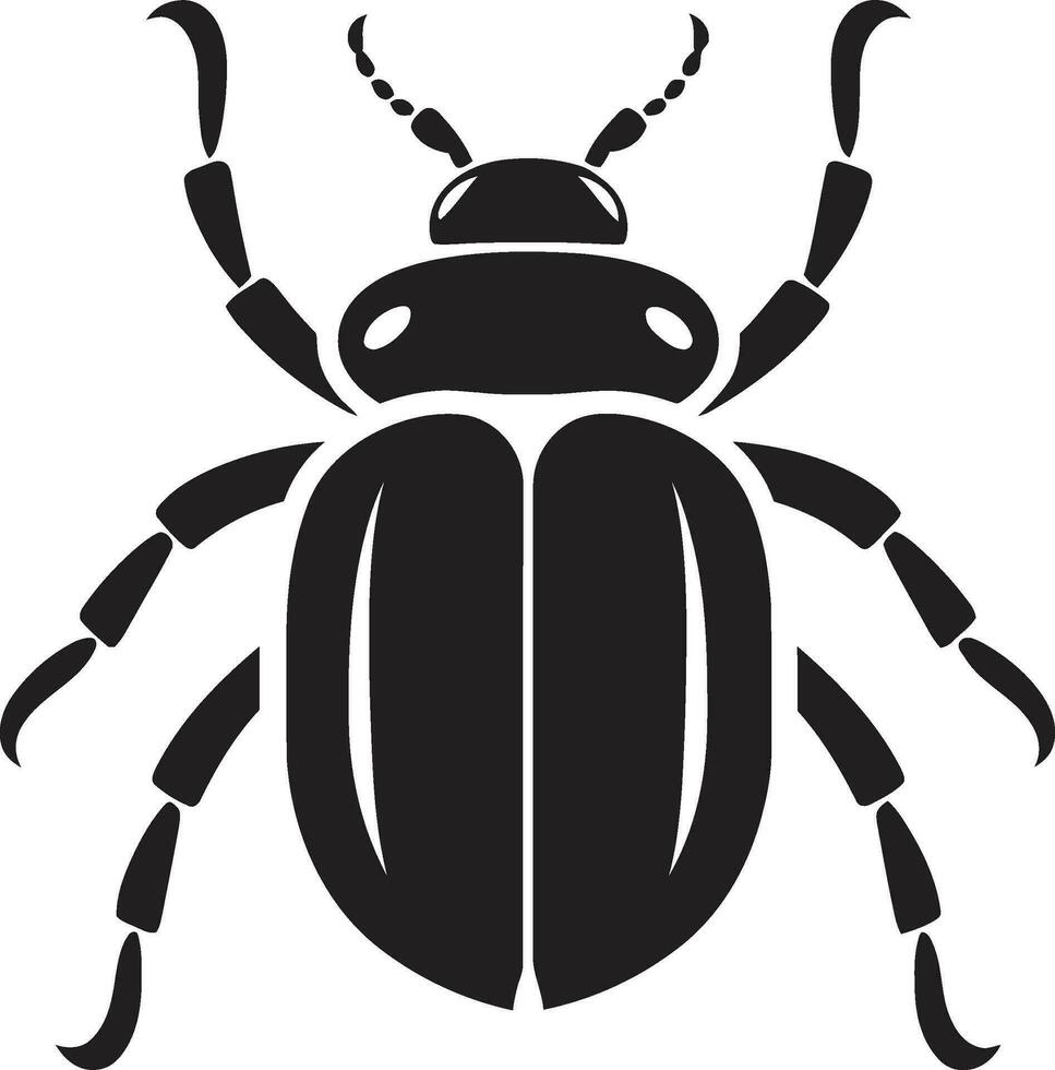 majestuoso escarabajo marca escarabajo linaje Insignia vector
