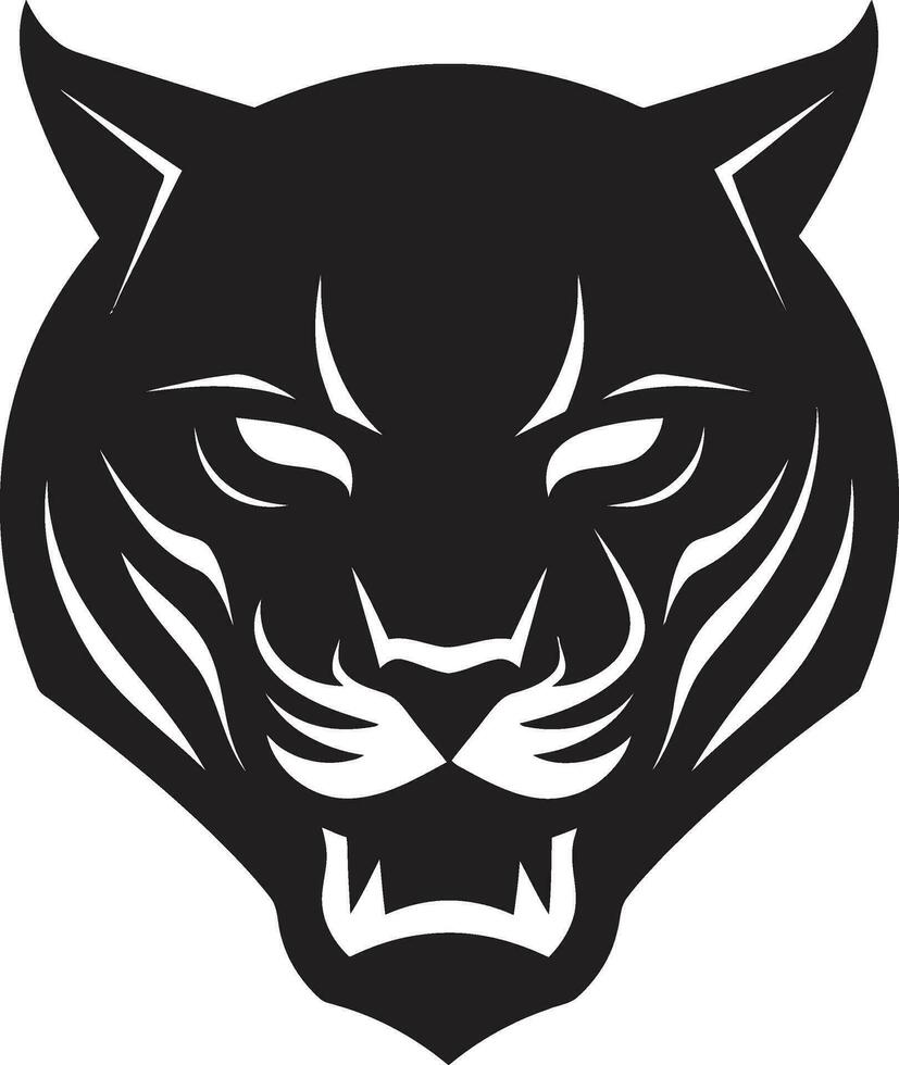 Stealthy Predator Bold Jaguar Insignia Elegant Jaguar Profile Graphic Design vector
