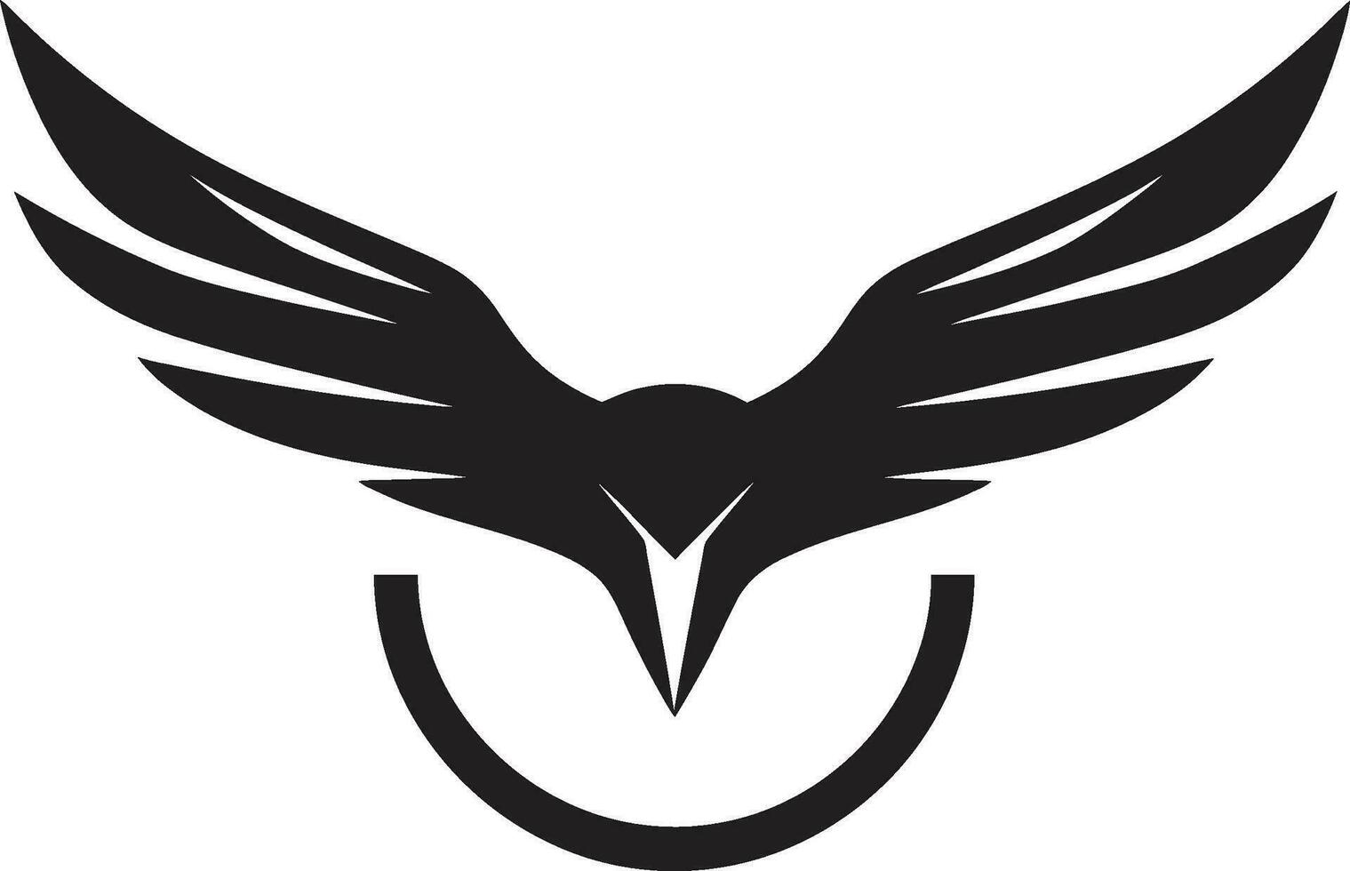 esculpido serenidad Gaviota icono en vector de ébano majestad vector Gaviota logo emblema