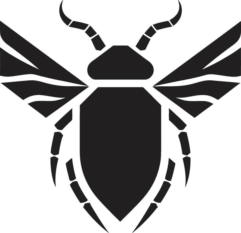 Tribal Beetle Heraldry Beetle Dynasty Mark vector