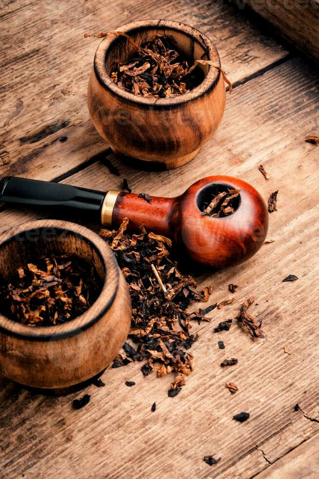 Tobacco pipes for smoking tobacco photo