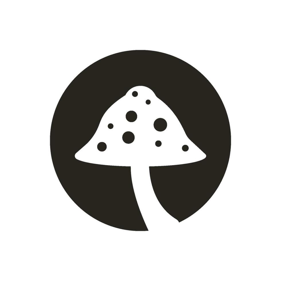 Mushroom icon vector