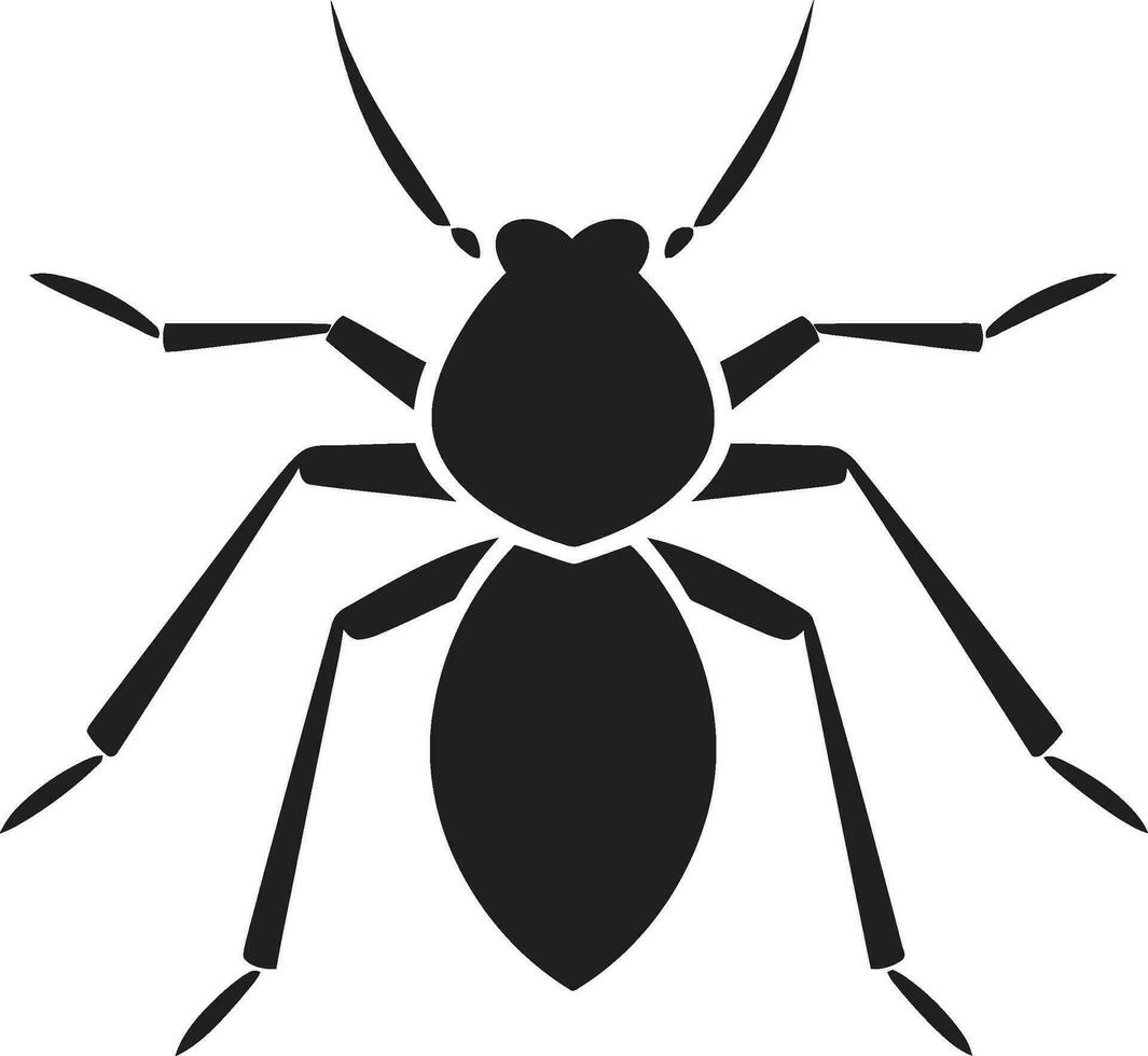 Ant Icon in Vector Bold and Beautiful Black Design Minimalist Ant Logo Vector Artistry in Black