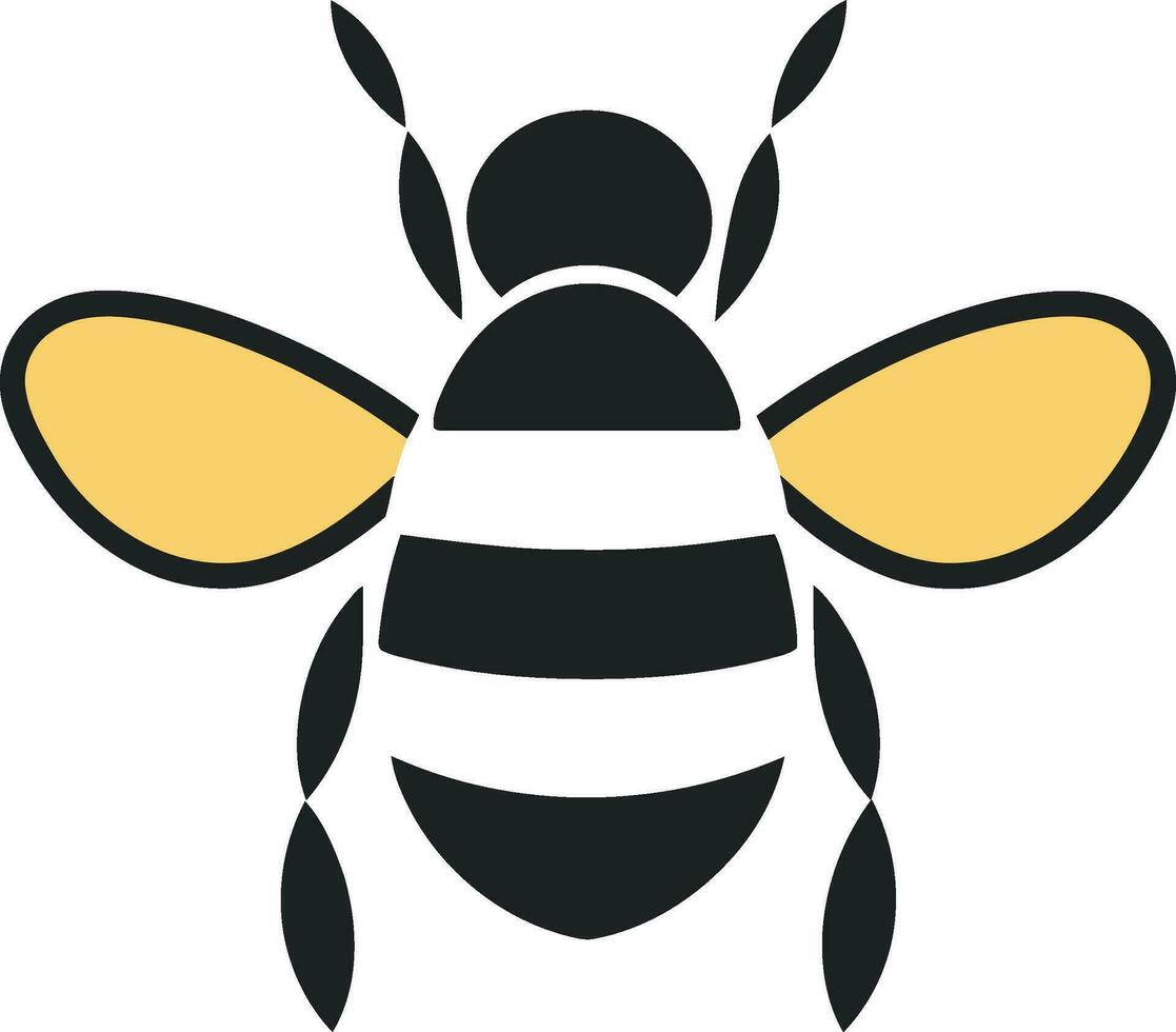 Honey Bee Majesty Insignia Bee Dynasty Mark vector