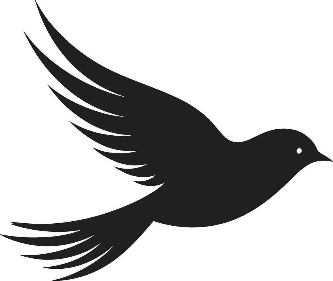 Regal Crane Symbol Stork in Flight Icon vector