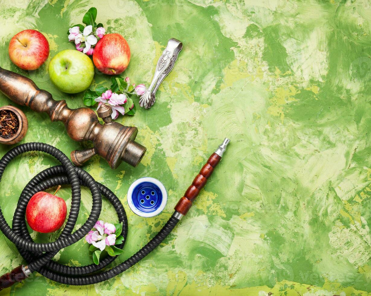 Hookah with apple tobacco photo