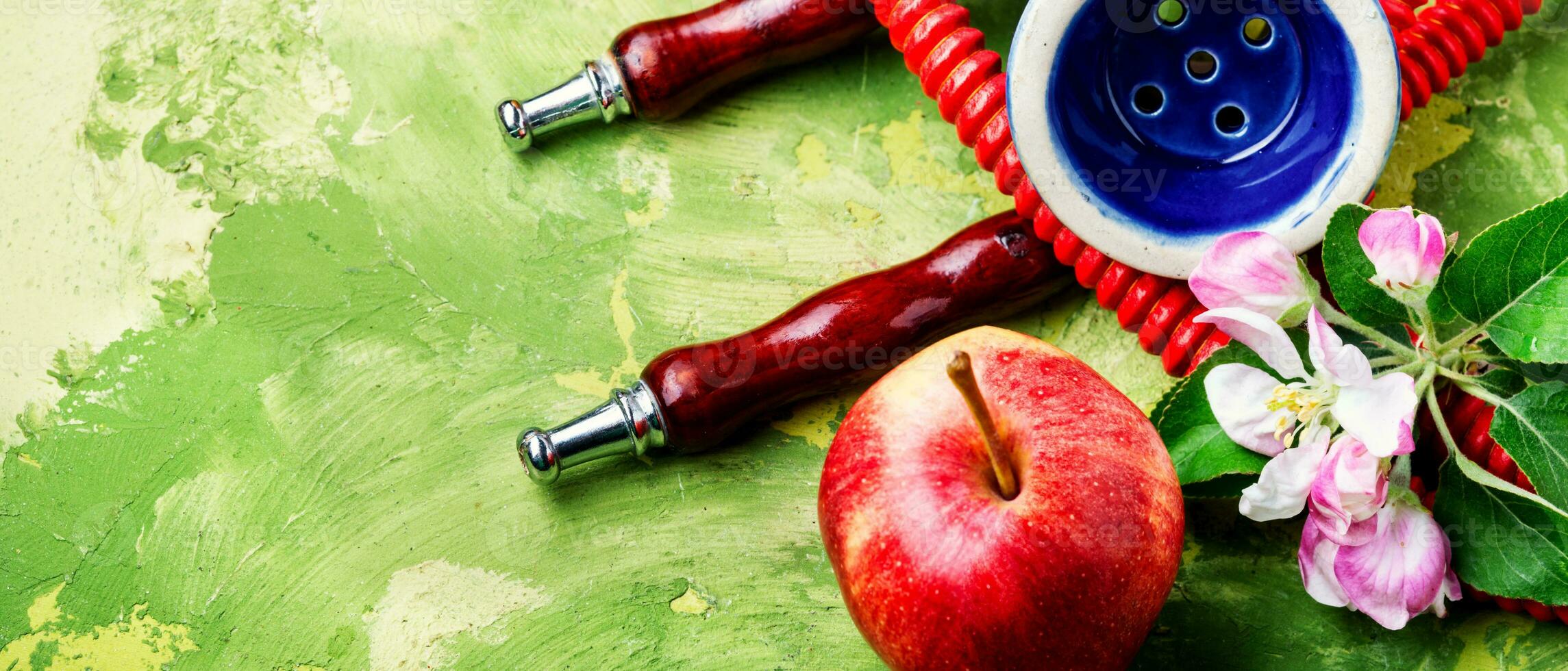 Hookah with apple tobacco photo