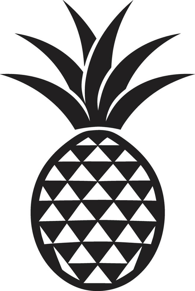 Shadowed Pineapple Vector Modern Pineapple Badge