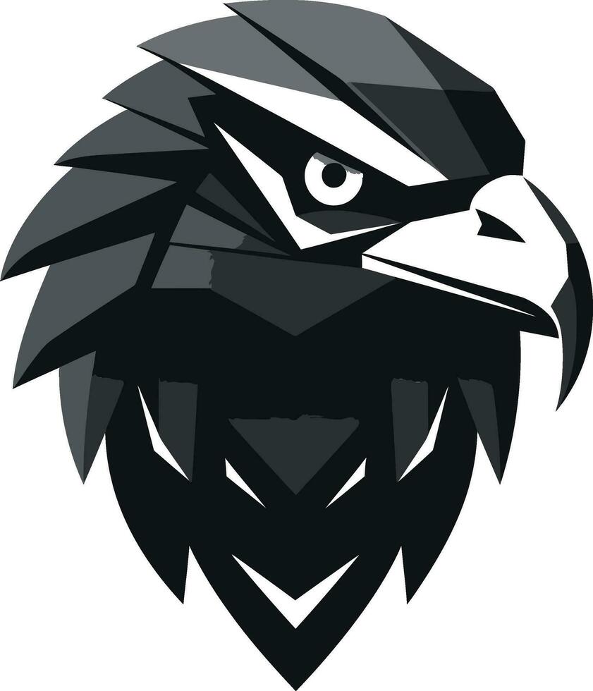 Black Hawk Predator Logo A Vector Logo for the Elite Predator Hawk A Black Vector Logo for the Unconquerable