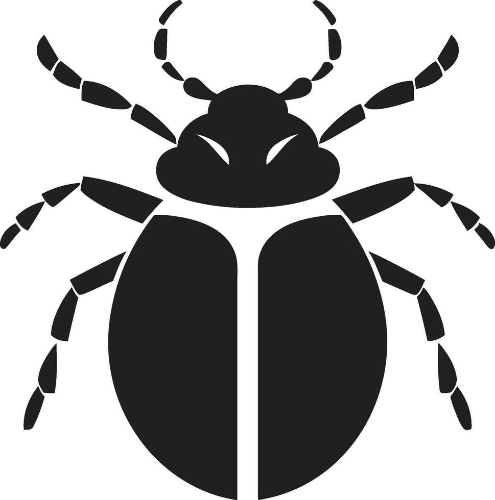 Crowned Bug Symbol Beetle Leader Icon vector