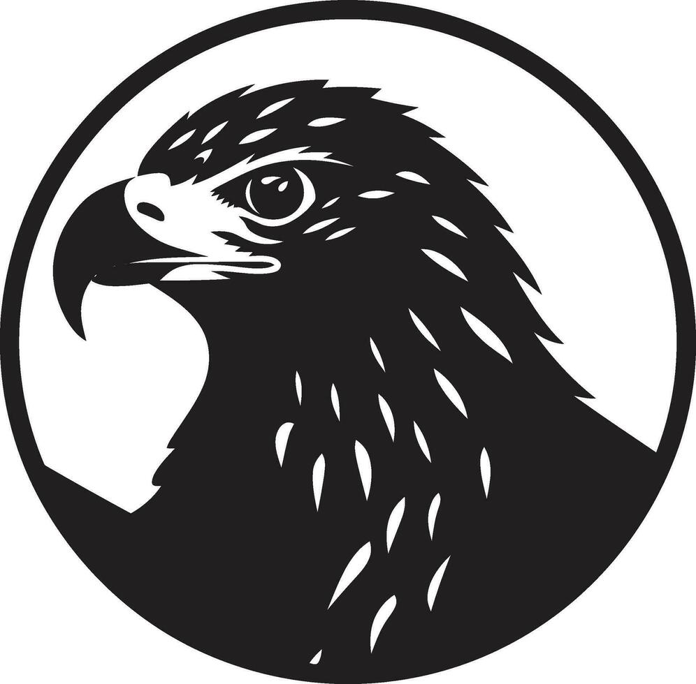 negro vector depredador halcón logo diseño escaparate negro vector depredador halcón logo diseño desafío