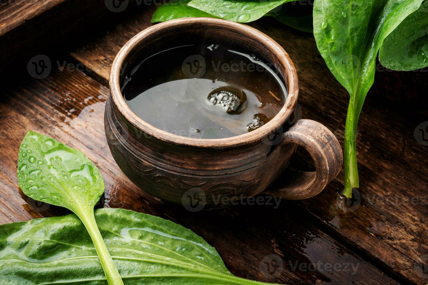 Tea with plantain photo