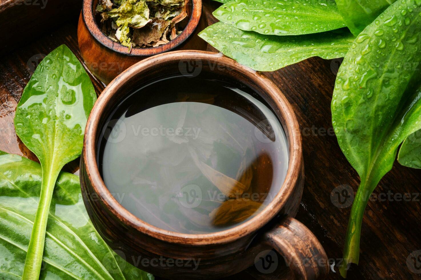 Tea with plantain photo