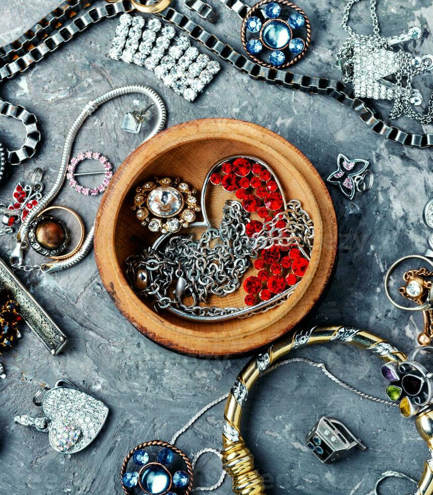 Jewelry and bijouterie. photo