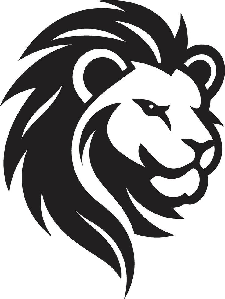 Majestic Lion King Emblem Logo Excellence Hunting Elegance Lion Icon Design vector