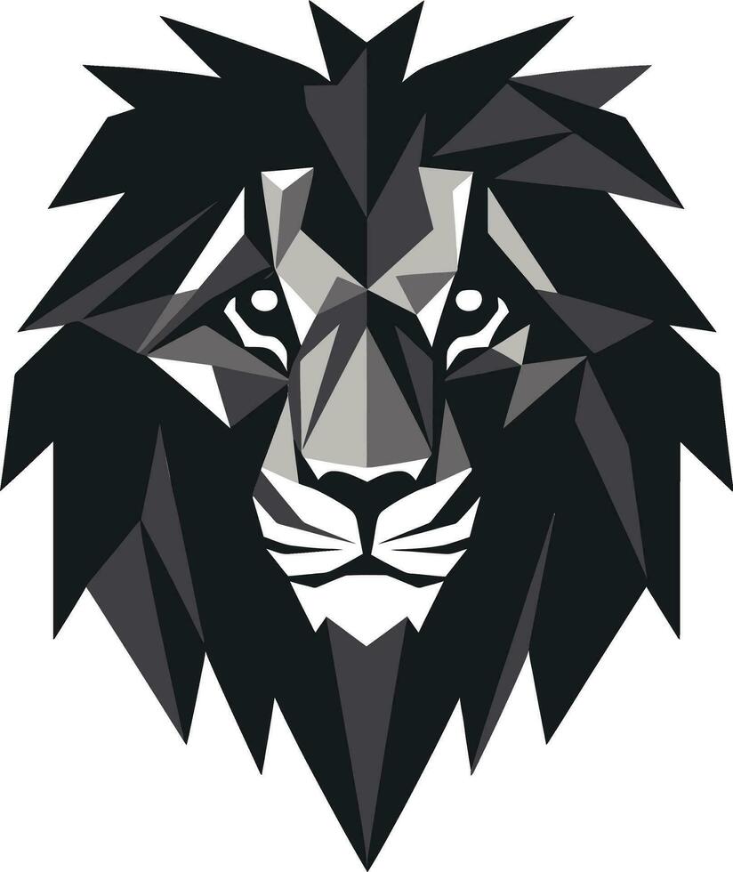 Stalking Excellence Lion Logo Excellence Elegant Dominance Black Vector Lion Design