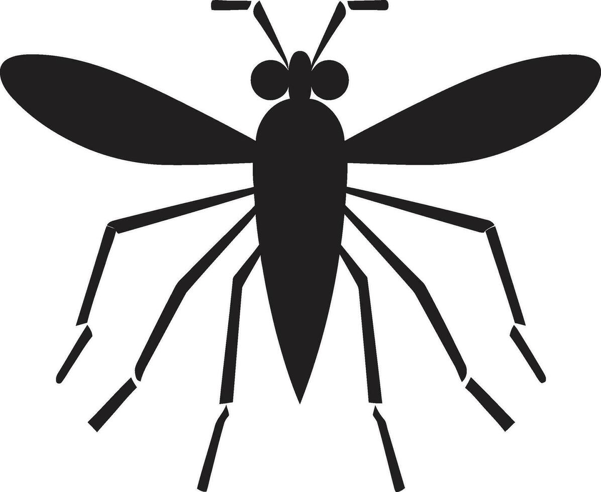 Clean Mosquito Insignia Elegant Mosquito Vector Art