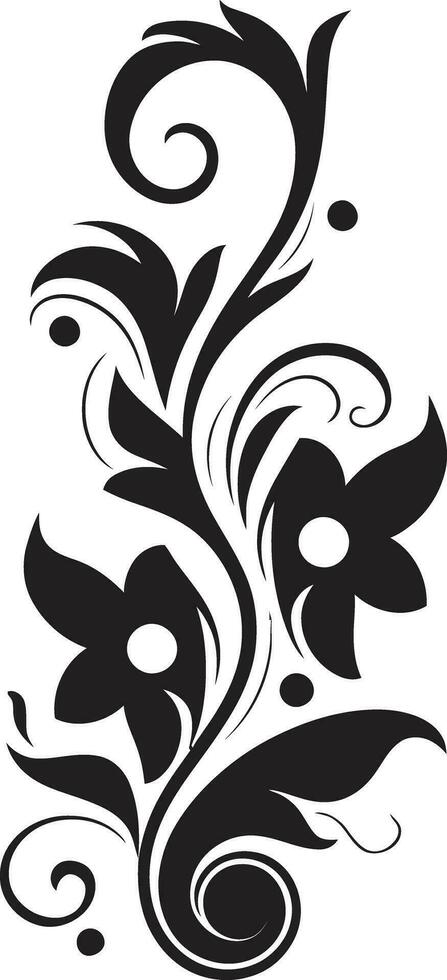 Mystical Midnight Vignettes Ravishing Ebony Bouquet vector