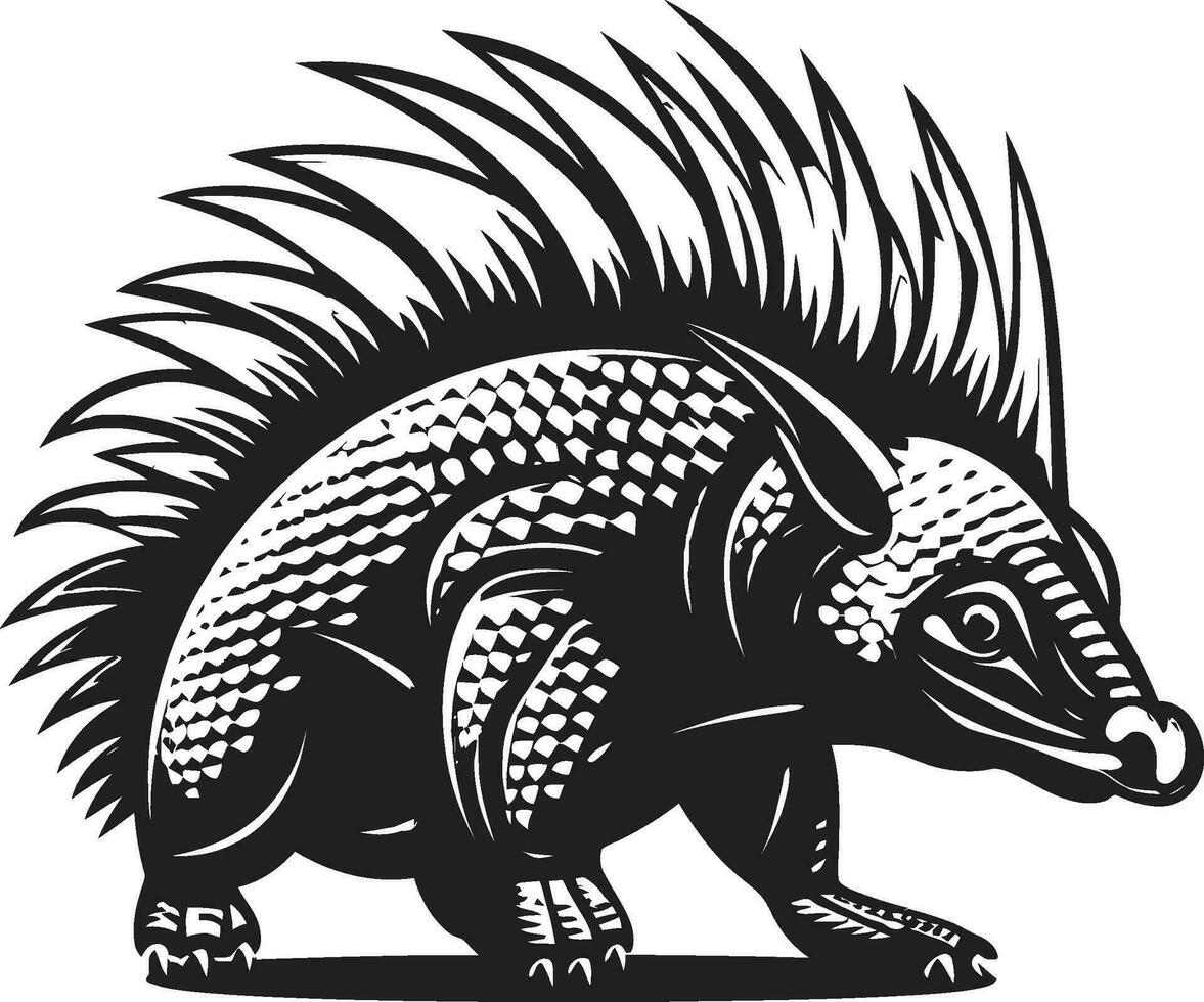 intrincado noir armadillo diseño el elegancia de negro armadillo logo vector