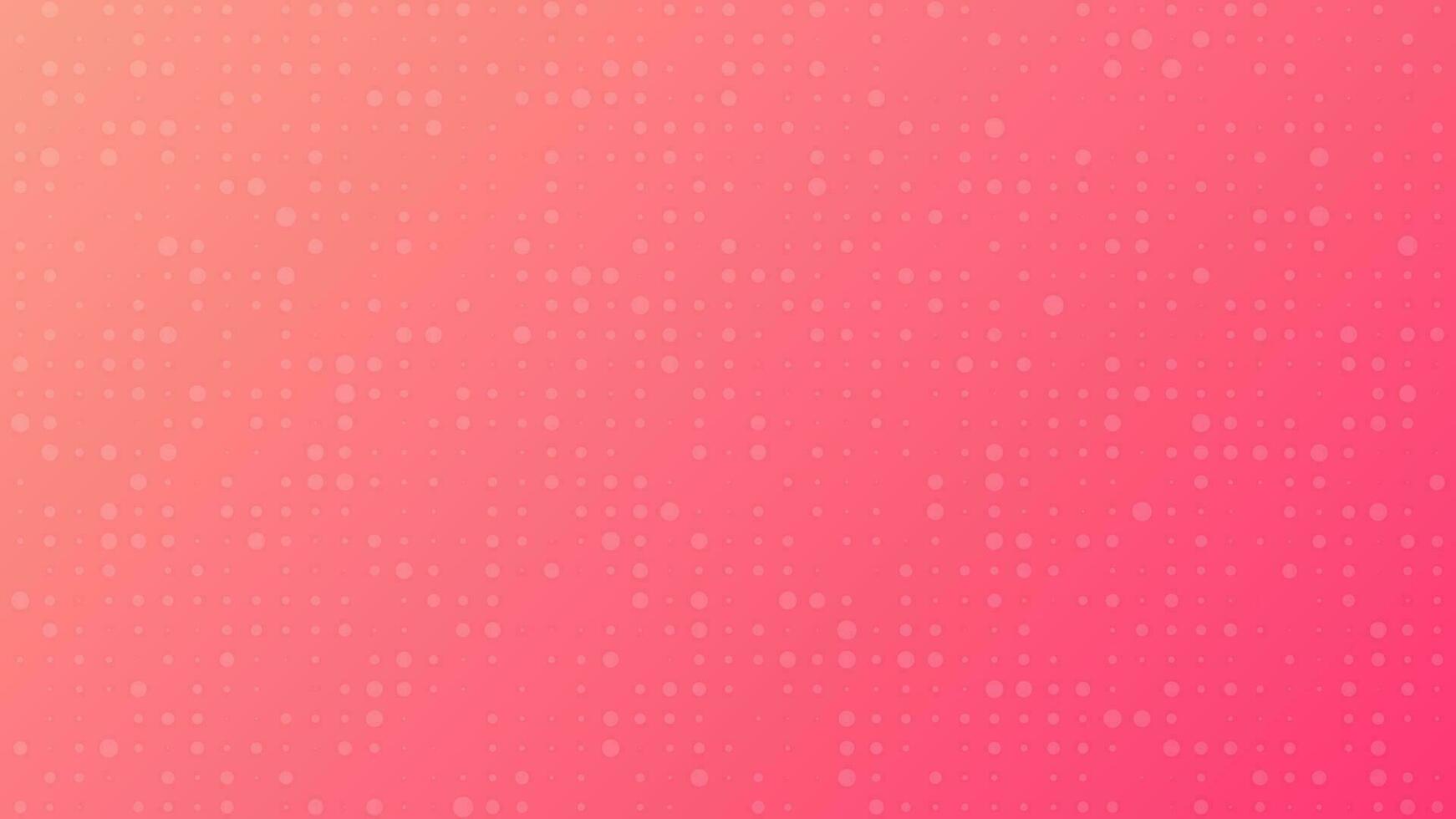 Abstract geometric background of circles. Red pixel background with empty space. Vector illustration.