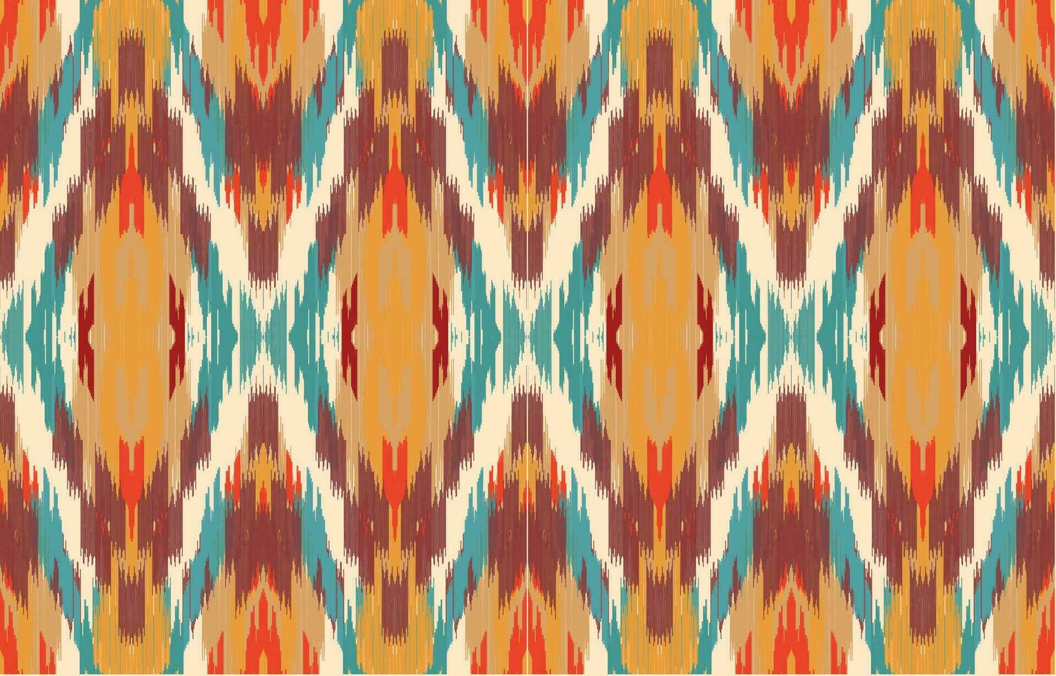 Ethnic abstract ikat art. Aztec ornament print. geometric ethnic pattern seamless  color oriental.  Design for background ,curtain, carpet, wallpaper, clothing, wrapping, Batik, vector illustration.