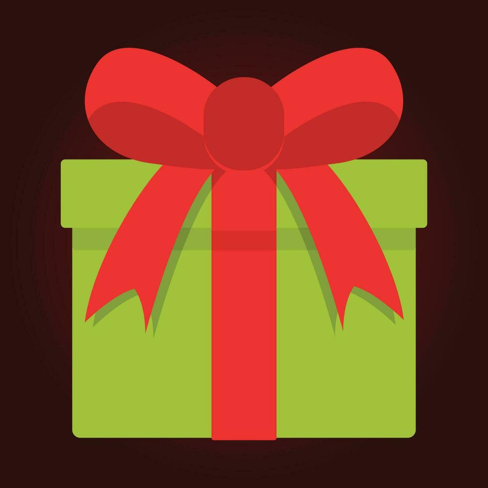 Gift boxes with red bows. Vector illustration in flat style.