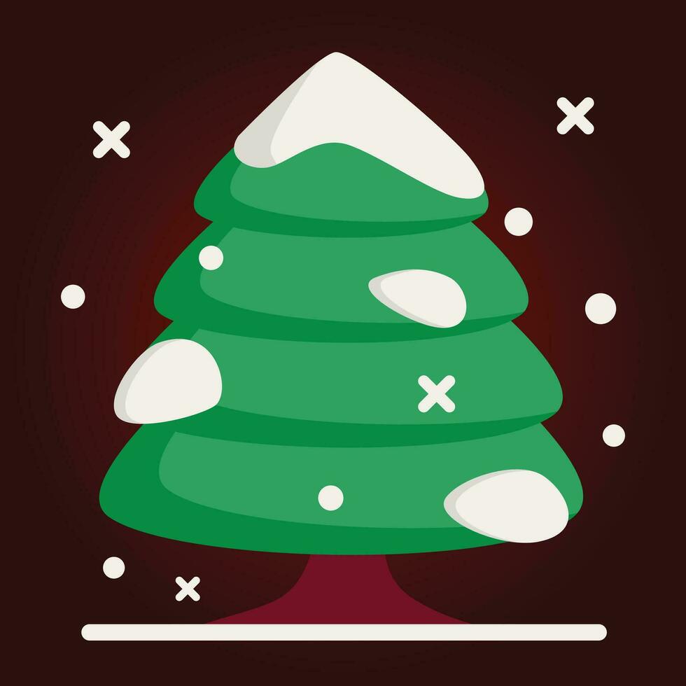 Christmas tree design, vector illustration