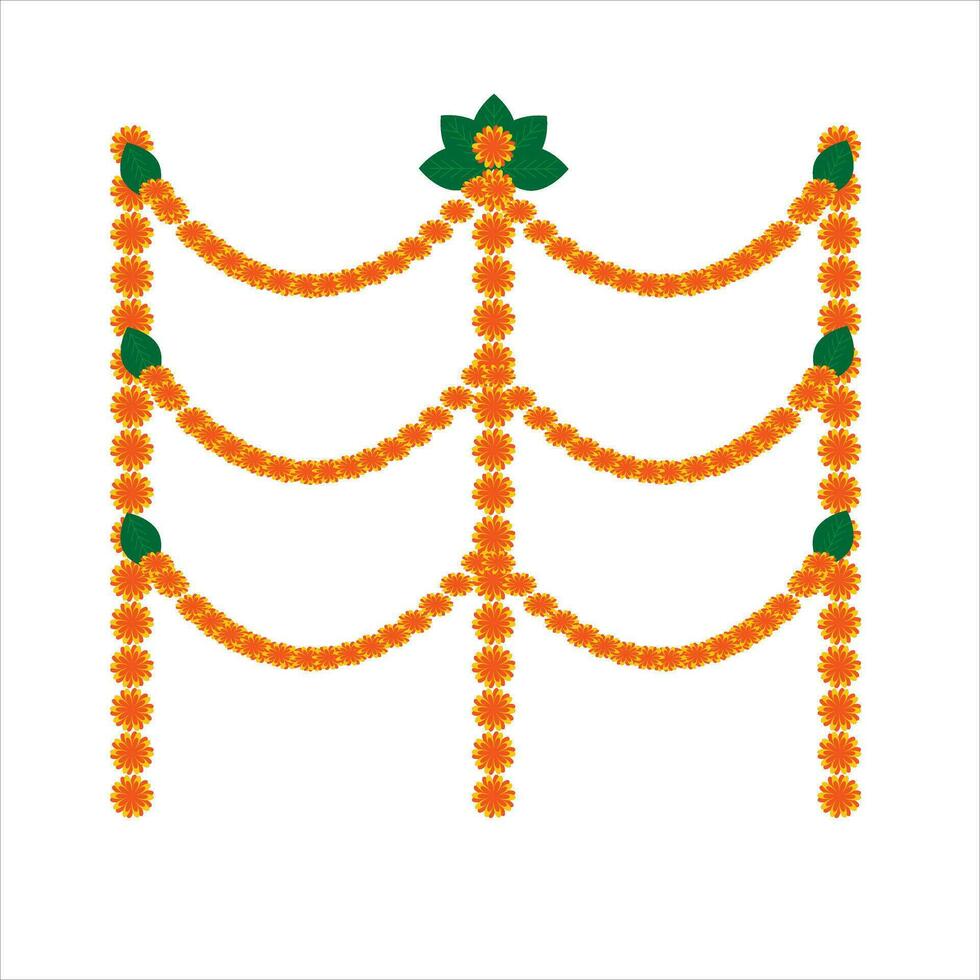 Diwali Toran Doodle Art Creative DIY Inspiration vector