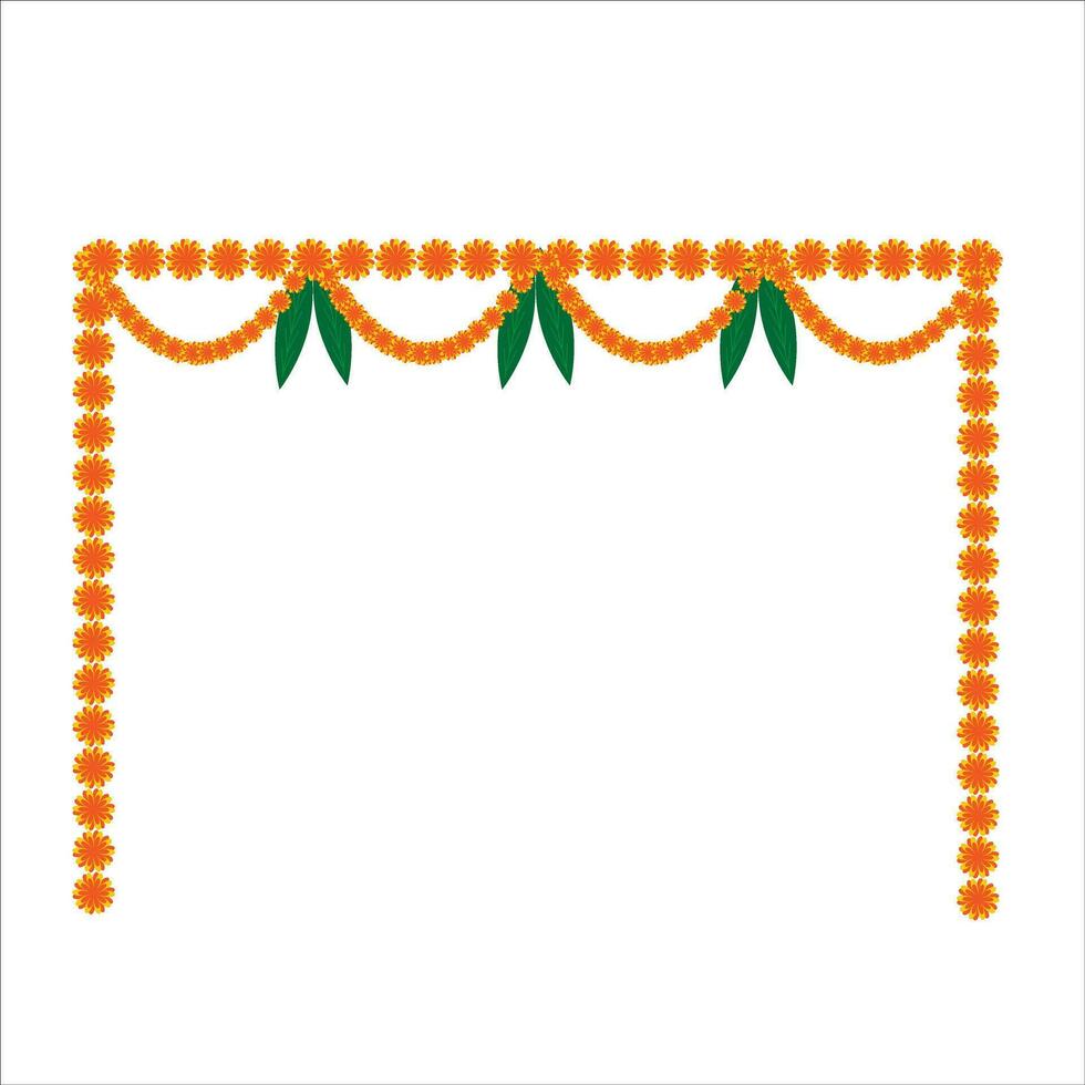 diwali toran ilustración, un vibrante festivo Bienvenido vector