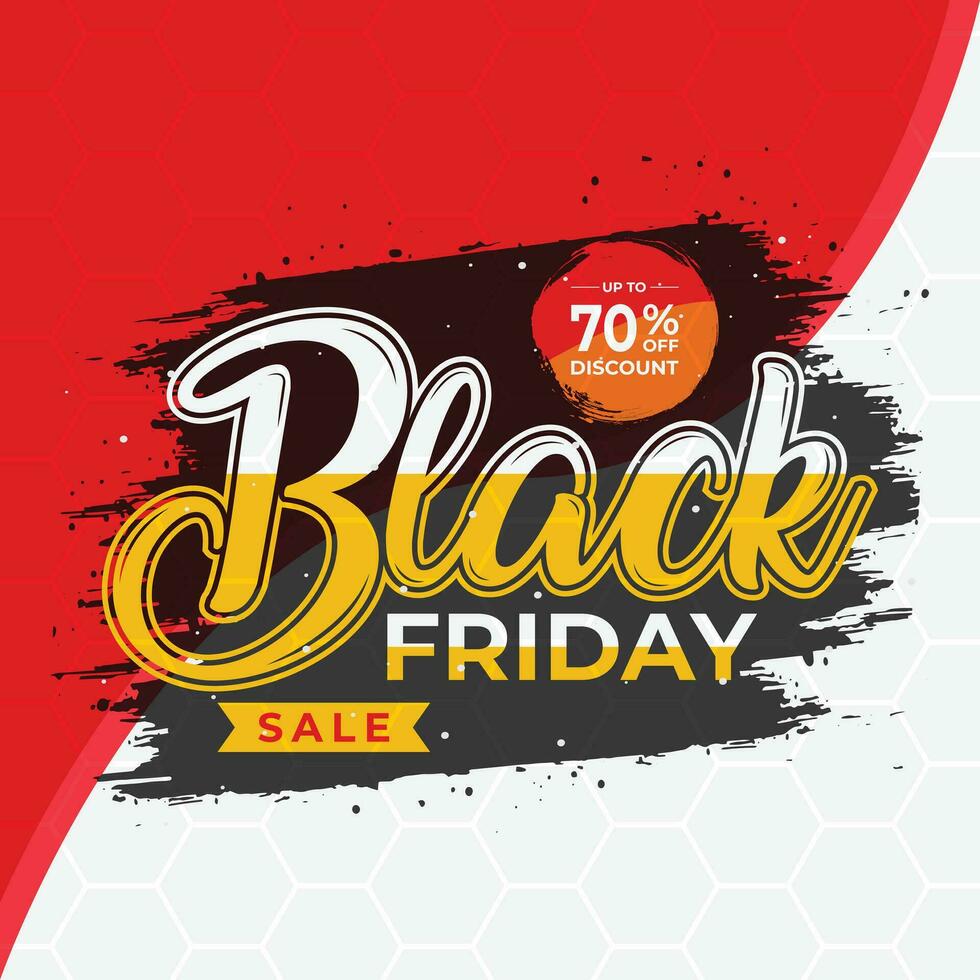 Black Friday Discount Poster vector