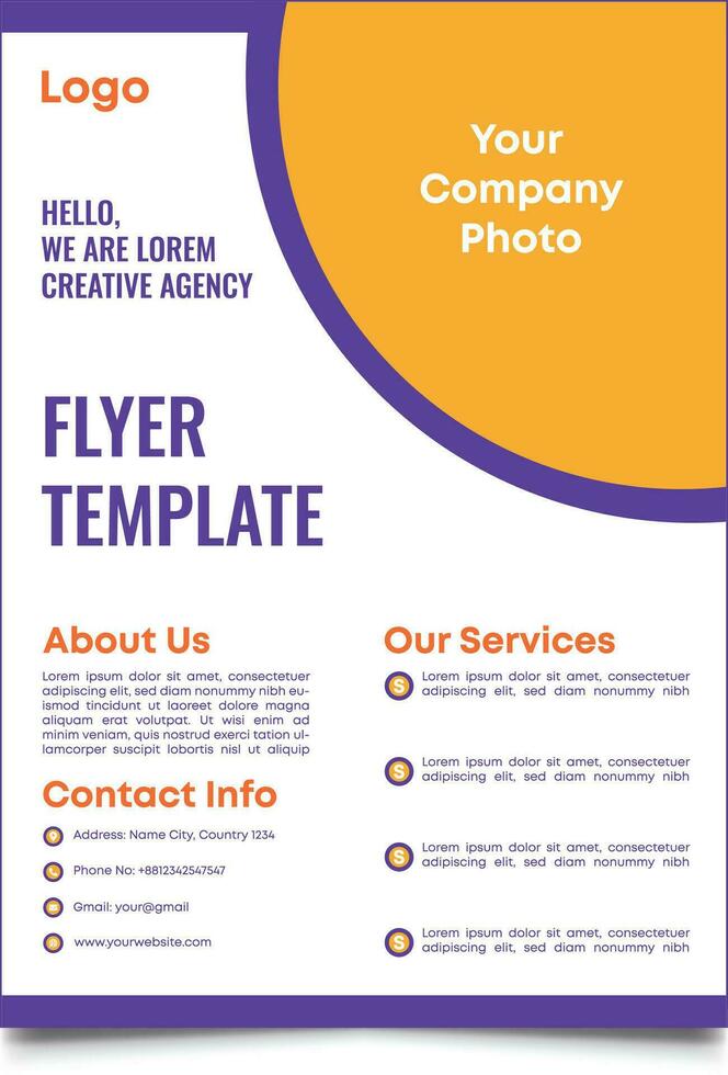 Creative Flyer design vector