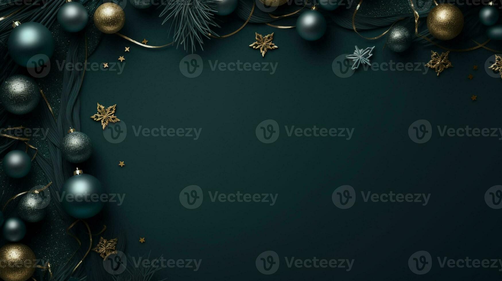 Holidays Background with Season Wishes with copy space top view, luxurious decoration background AI Generated photo