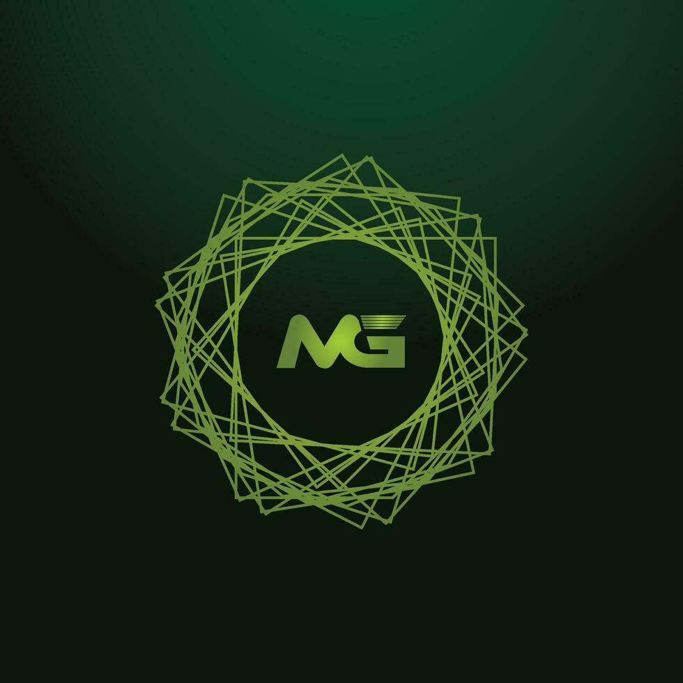 MG, GM Alphabets Letters Logo Monogram vector