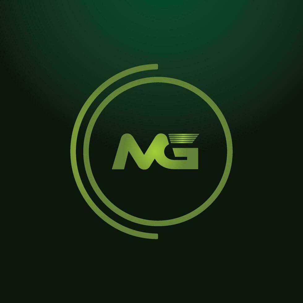 MG, GM Alphabets Letters Logo Monogram vector