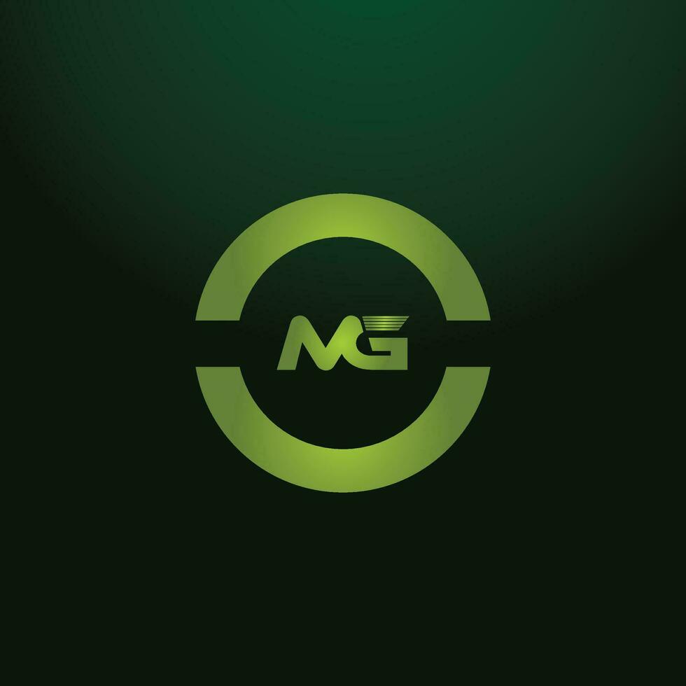 MG, GM Alphabets Letters Logo Monogram vector